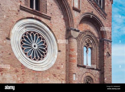 Italy, Lombardy, Crema, Detail Facade Cathedral Stock Photo - Alamy