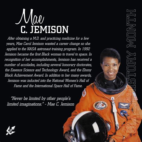 Mae C. Jemison studied hard to become the first Black female astronaut to travel to space