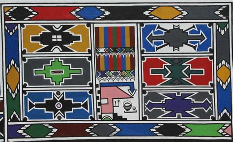 Ndebele - Kunst und Kultur in Südafrika - Kunstvolle Bemalungen | Ndebele pattern, African art ...