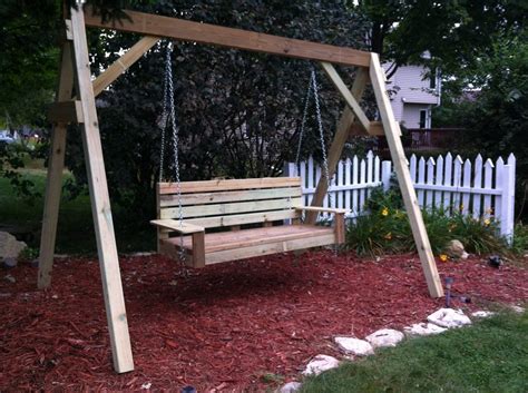 Wood Work Porch Swing Frame Diy PDF Plans