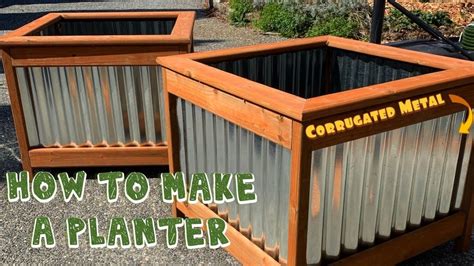 How to make a planter with corrugated metal – Artofit