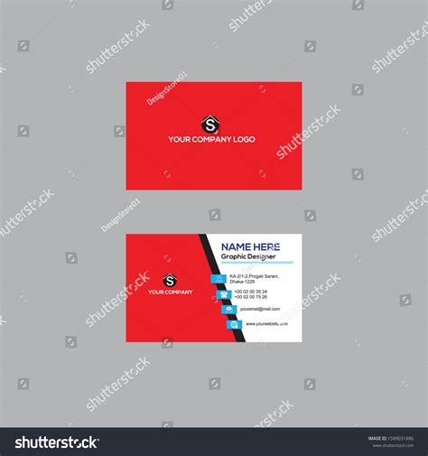 corporate business card design templates - Royalty Free Stock Vector 1589031886 - Avopix.com