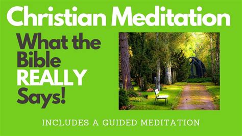 Guided Christian Meditation and Prayer | Meditation in the Bible - YouTube