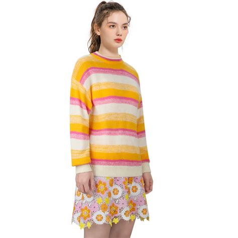 Enid Sinclair Cosplay Costume Wednesday 2022 Pink Ombre Sweater With Mini Dress Addams Family ...