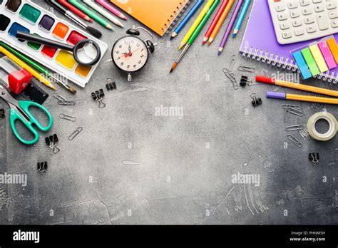 Back to school supplies Stock Photo - Alamy