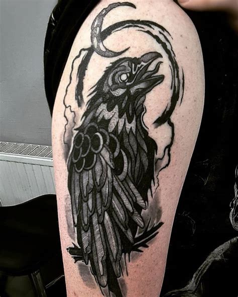 Details more than 79 neo traditional crow tattoo best - in.cdgdbentre