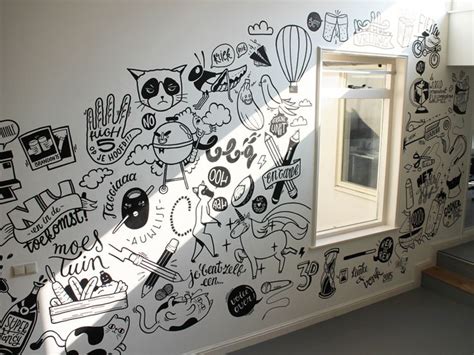 Mural in60seconds | Office mural, Wall graphics, Doodle wall