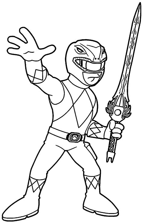 Power Rangers Coloring Pages Free Printable