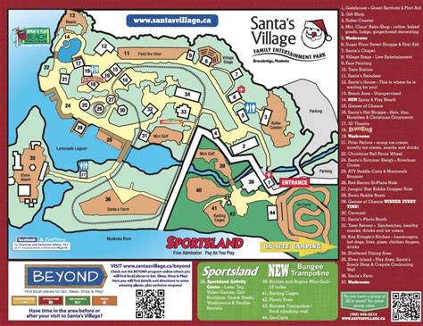 Santa' s Village Park Map | Village park, Park, Family entertainment