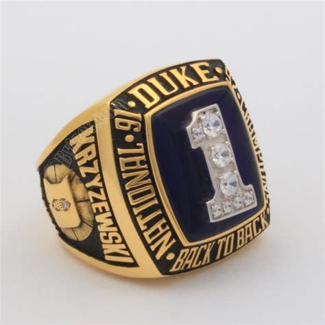 1992 Duke Blue Devils Basketball National Champions Ring – Best ...