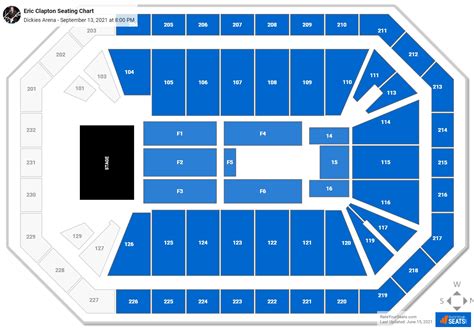 Dickies Arena Seating Charts for Concerts - RateYourSeats.com