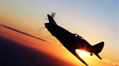 Silhouette of plane, airplane, sunlight, silhouette, Mikoyan MiG-3 HD ...