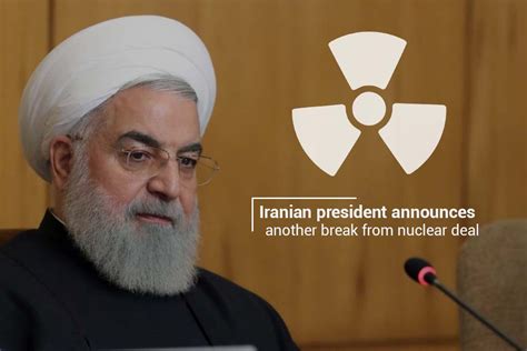 Hassan Rouhani of Iran declared another break from Nuclear Accord