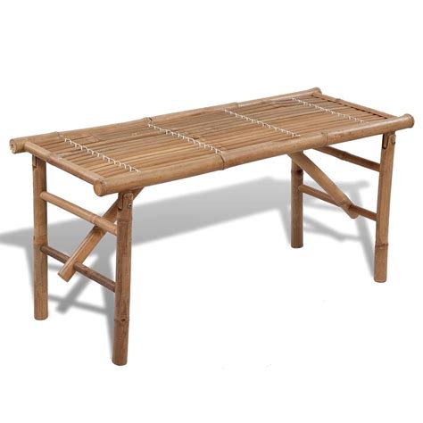 118cm Bamboo Folding Garden Bench Complete Storage Solutions