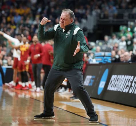 Inside the locker room with Michigan State Basketball's Tom Izzo following the Spartans' NCAA ...