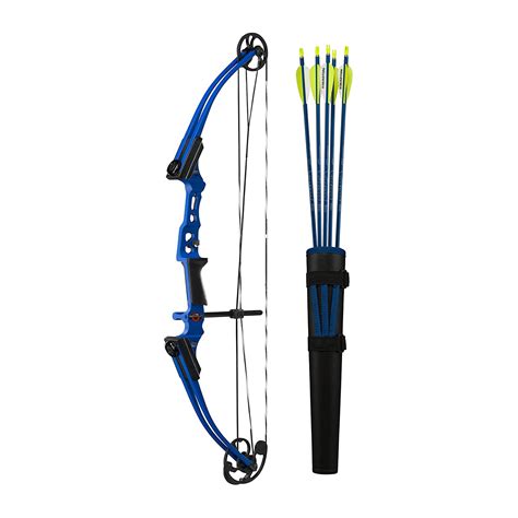 Genesis Mini Youth Compound Bow and Arrow Kit, Right Handed, Blue - Walmart.com