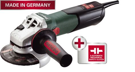 METABO Angle Grinder, 4 1/2 in, 5 in Wheel Dia., 10 Amps, 120V AC, 2800 to 10,500 No Load RPM ...