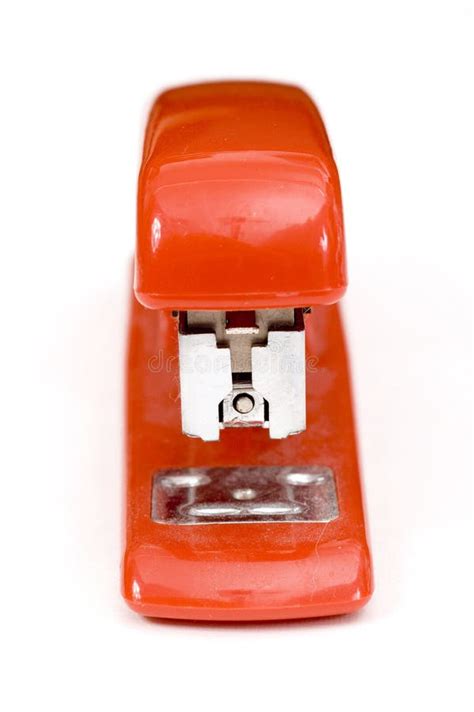 Red Stapler stock image. Image of stapler, tool, depth - 11898307