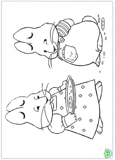 Max and Ruby Coloring page- DinoKids.org