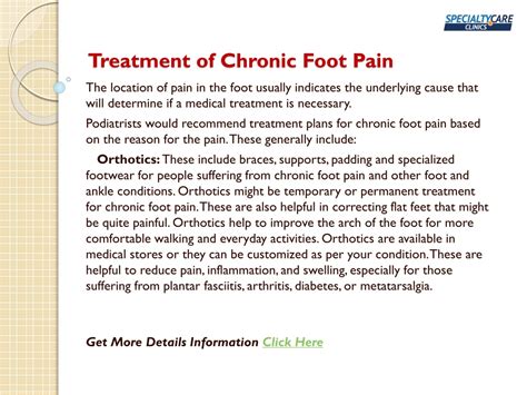 PPT - How to Deal with Chronic Foot Pain? PowerPoint Presentation, free ...