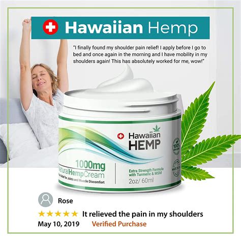 (2 Pack) Organic Hemp Relief Cream – 1000 Mg – Made in USA – Natural Hemp Extract Cream for ...