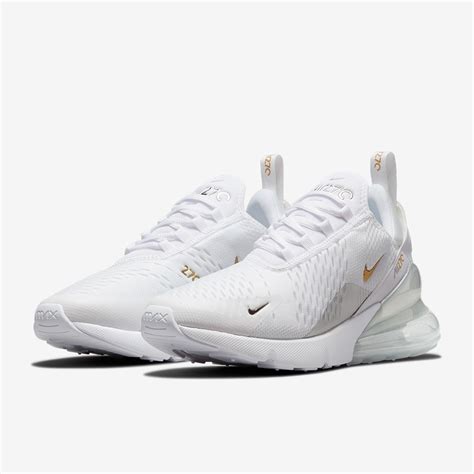 Nike Sportswear Womens Air Max 270 Essential - White/Metallic Gold ...