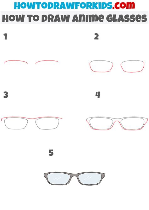 How to Draw Anime Glasses - Easy Drawing Tutorial For Kids