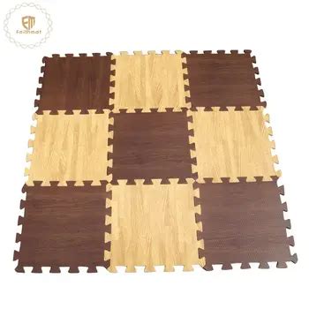 Customized Eva Foam Puzzle Floor Mats Wood Printed Grain Mats - Buy Eva Foam Interlocking Floor ...