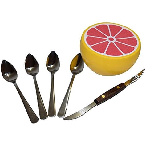 Grapefruit Utensils Spoons (4), Knife, And Keeper Set Kitchen & Dining | eBay