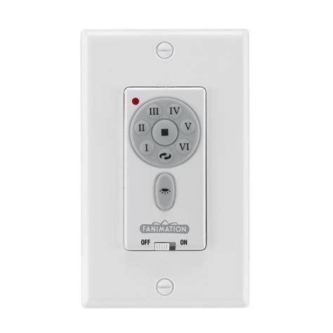 Fanimation White Wall-Mount Ceiling Fan Remote Control at Lowes.com