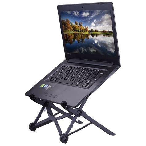 Laptop Stand Folding Adjustable Table Stand for Macbook Lapdesk Office Ergonomic Portable ...