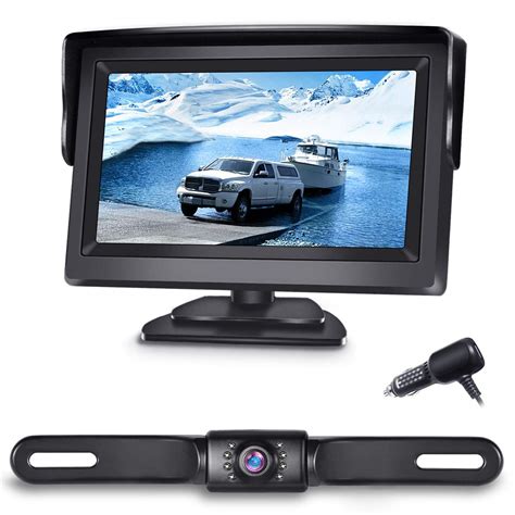 License plate backup camera with 4.3 inch display for pickup truck SUV – eRapta is a company ...