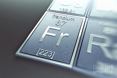 Francium Chemical Element Photograph by Science Picture Co - Fine Art America