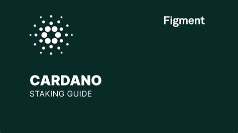 Cardano: Staking Guide - Figment