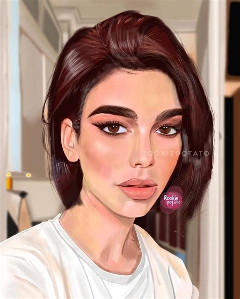 portrait of dua lipa : r/rookiepotatoart