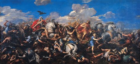 painting, classic art, Alexander the Great, Alexander, Pietro da Cortona, Battle of Alexander ...