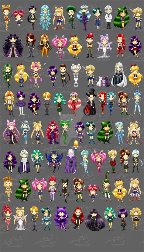 Sailor Moon Villains and Scouts by BantamBB on DeviantArt