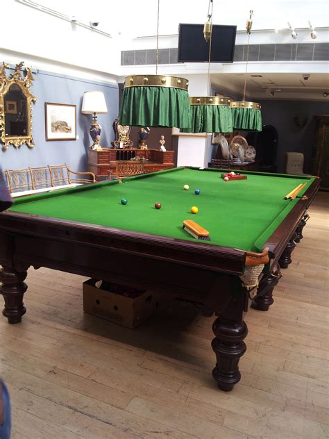 Impressive Billiards Table on view pre 10 July Auction. Christies South Kensington London ...