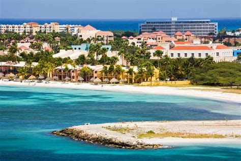 Oranjestad, Aruba coastline and beach. Richard Cummins/Lonely Planet Images/Getty Images ...