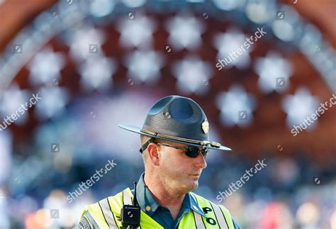 Massachusetts State Police Officer Patrols Front Editorial Stock Photo ...