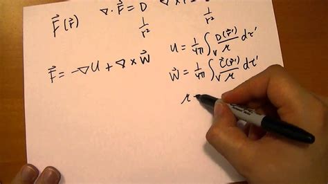 1.6.1 The Helmholtz Theorem - YouTube