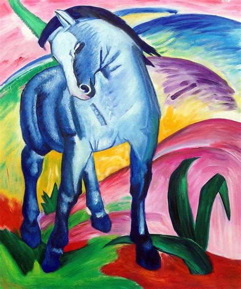 Marc - Blaues Pferd I - Monaco at overstockArt.com | Franz marc, Blue horse, Expressionist artists