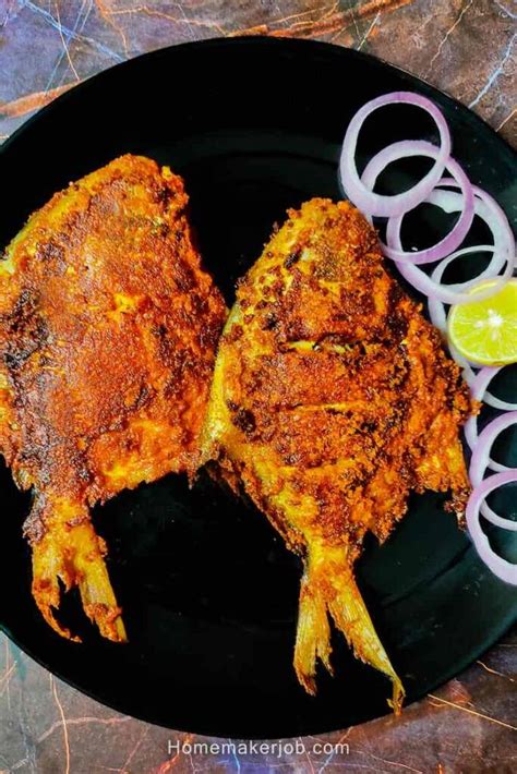 Tandoori paplet fish fry | Fried pomfret tandoori fry recipe - homemakerjob.com