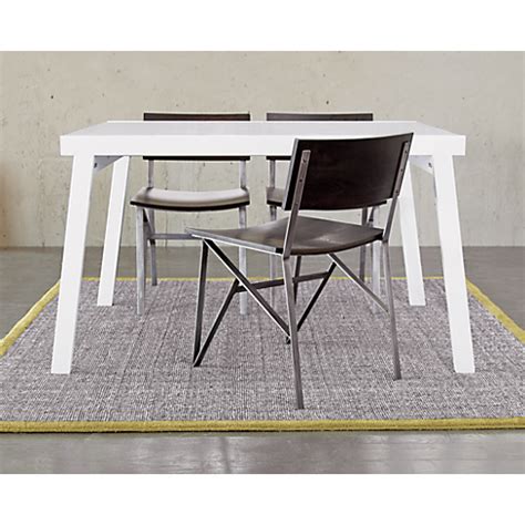 pocket white extension dining table in dining furniture | CB2 | Modern outdoor dining table ...
