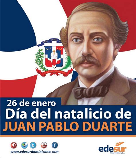 Día del natalicio de Juan Pablo Duarte | Mensaje para mama, Frases cortas para fotos, República ...