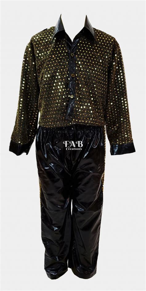 Boys – Black/Gold Shirt and Black Pant Set – Fab creations