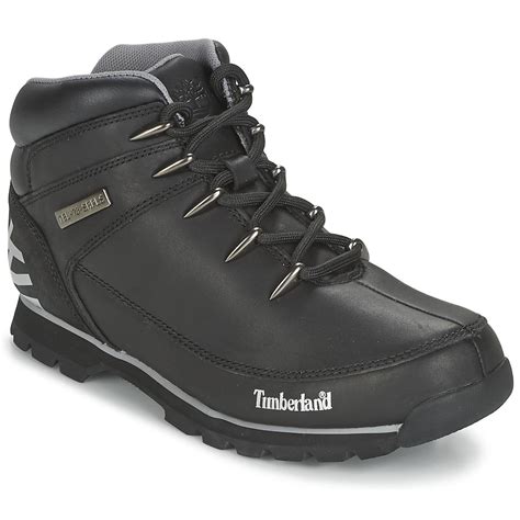 Timberland Leather Euro Sprint Hiker Mid Boots in Black for Men - Save ...