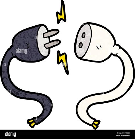 cartoon plug and socket Stock Vector Image & Art - Alamy