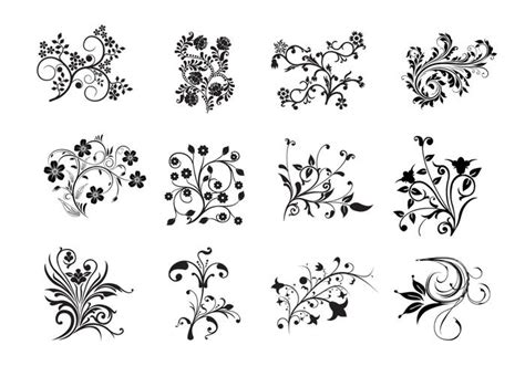 12 Swirly Floral Brushes - Free Photoshop Brushes at Brusheezy!