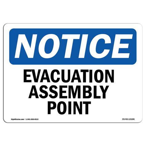 SignMission Evacuation Assembly Point Sign | Wayfair